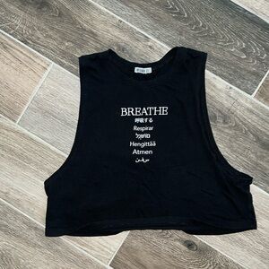 COPY - Forever 21 black muscle crop tank size small